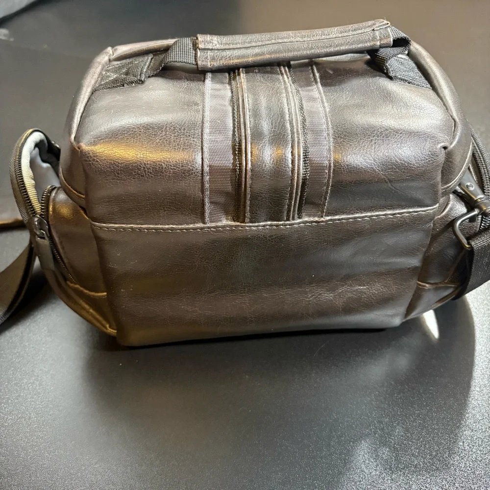 Black and Gray Messenger Bag with‎ Adjustable Strap